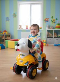 Resim Enhoştoys Enhoş Pedallı Köpek Araba 