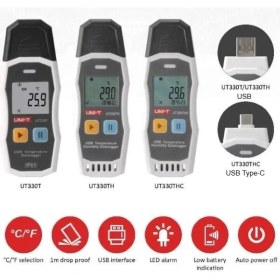 Resim UT330TH USB Veri Kayıt Edicili Dijital Termo-Hygrometre 