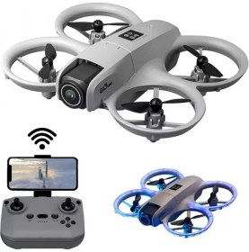 Resim MiraLive Işıklı Mini Drone Çift Batarya ve Yedek Pervane Setli 
