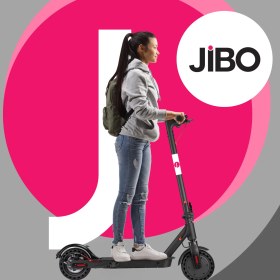 Resim Jıbo JB-501B Katlanabilir Elektrikli Scooter 8.5" 350W Siyah 