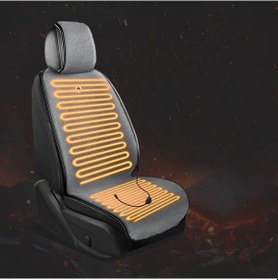 Resim Willowhaven Gri Araç Koltuğu Isıtma Yastığı Soğuk Havalar İçin Hızlı Isınma Çoğu Araçlara Uygun 