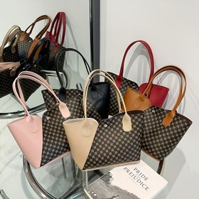 Resim Kızlar için Şık Mini Tote Çanta - Hafif, Ayarlanabilir Askı, Fermuar Kapatma, Siyah Altın Detaylı - Tatil, İşe Giderken ve Günlük Kullanım İçin Mükemmel Hediye, Küçük Omuz Çantası, İşe Giderken Çanta, Şık Çanta, Sağlam Yapı 