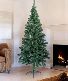 Resim Premium Lüx Serisi 210 cm Yılbaşı Çam Ağacı Metal Ayaklı 580 Dallı Yeşil 