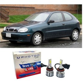 Resim Daewo Lanos Led Xenon Sis Far Ampulü H11 Duo Yeni Seri Beyaz 