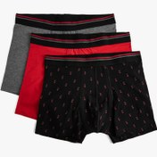 Resim 3'lü Boxer Seti Oyun Baskılı Çok Renkli 