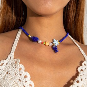 Resim 1 adet Boho Chic Okyanus İlhamlı Balık, Deniz Kabuğu ve Yıldız Balığı Kolye ile Balık, Deniz Kabuğu ve Yıldız Balığı Kolye - Kadınlar için Renkli Yaz Tatili Takıları, Plaj Partileri ve Hediyeler için Mükemmel, Yaz Takıları 