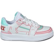 Resim Jump 28129 Beyaz - Mint Kız Çocuk Sneaker Günlük Spor Ayakkabı 