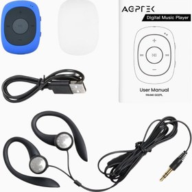 Resim Mini Clip 64GB MP3 Çalar Kulaklıklı Mavi - Mavi 