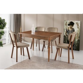 Resim Didim Star Açılır Mutfak Masa Sandalye Takımı 001 