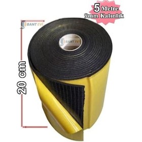 Resim Araç Oto Ses Isı Yalıtım 20cmx5metre 9mm Yapışkanlı Kauçuk 