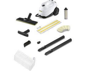 Resim Karcher Sc 3 Easyfix Buharlı Temizleyici 30 Sn Hızlı Isınma, Kimyasal gerektirmez Beyaz Buharlı Temizlik Makinesi 