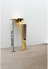Resim Legend Gold Mobilya Koltuk Ayağı Chester Komidin Tv Ünitesi Vestiyer Ayağı 21 Cm 16 Adet 