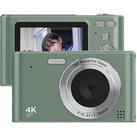 Resim Yunboo H15 4k Dijital Fotoğraf Makinesi - 48mp, 16x Zoom, Yüz Tanıma, Güzellik Efekti, Hareket Algılama, Yeşil 