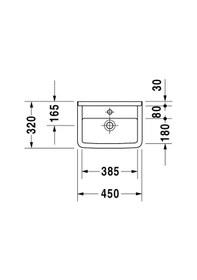 Resim Duravit Starck 3 Kucuk Lavabo 450 x 320 MM 0750450000 