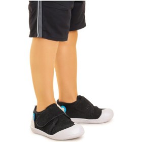 Resim Kiko Kids Catly Cırtlı Kız Bebek İlk Adım Panduf Ayakkabı Siyah 
