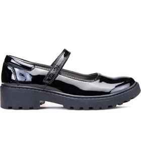 Resim Geox Kız Çocuk Siyah Casey Deri Maskülen Ayakkabı J6420P000HHC9999 