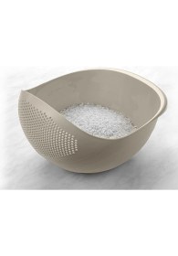 Resim Çok Amaçlı Süzgeç & Pirinç Süzgeci 3 Litre Krem 