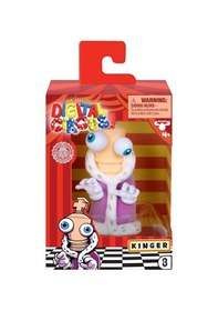 Resim Amazing Digital Circus Kinger Vinyl Figür + Koleksiyon Kartı Furry Robe Tüylü Pelerin Özellikli-10cm 