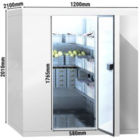 Resim Derin Dondurucu Oda - 1200x2100mm - 3,2m³ - Perde Dahil 