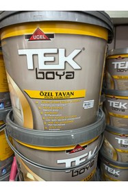 Resim TEK BOYA Tek Tavan Boyası Beyaz 17.5 Kg 10 Lt 