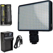 Resim Pro Led-320 Video Kamera Işığı Tepe Lambası Led Işık F770 Pil Ve Şarjla Birlikte 320 Led Işık 