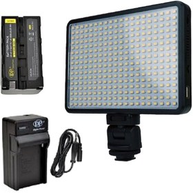 Resim Pro Led-320 Video Kamera Işığı Tepe Lambası Led Işık F770 Pil Ve Şarjla Birlikte 320 Led Işık 