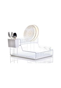 Resim Ömür Boyu Paslanmaz İki Katlı Tabaklık Bulaşıklık Beyaz tb2beyaz2 Beyaz 