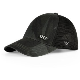 Resim ONEFOFFİCİAL Diamond Black Air Fileli Ve Desenli Siyah Onef Spor Şapka - Unisex 