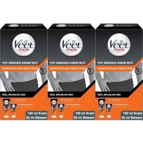 Resim Veet Men Tüy Dökücü Krem Seti 100 ML + 3 x 50 ML 