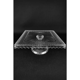 Resim Digithome Cam Kek ve Pasta Sunum Standı Kare 25 cm – SN.KRR.001 