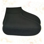 Resim Mobestech Su Geçirmez Silikon Ayakkabı Kapatıcılar Kaymaz Dayanıklı Taşınabilir Kamp Balıkçılık Ve Bisiklet Için Uygun Siyah 