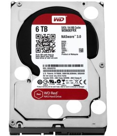 Resim WD WD Red 3,5 SATA III 6Gb/s 6TB 64MB 7/24 NAS WD60EFRX 210158303 