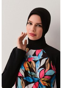 Resim Suwen Victoria Tesettür Mayo Sb25910908908 Yaprak Baskılı 