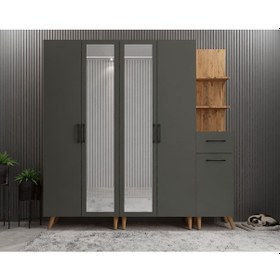 Resim Açelya Portmanto Vestiyer Ayakkabılık Çf M1 200cm Montaj Dahil 