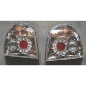 Resim 1992-1998 Volkswagen Golf 3 Modifiye Stop Lambası Sağ-sol Set 2 Parça Nikelajlı Şeffaf Camlı Tyc Adet 