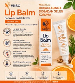 Resim Meleys Vitamin E+C Koruyucu Dudak Kremi SPF20 