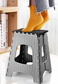 Resim Skygo 28 Cm Dayanıklı Katlanabilir Tabure - Kamp Piknik Metrobüs Otobüs Balıkçı Tabure 