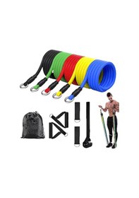 Resim 11 Parça Çok Fonksiyonlu Kapı Arkası Egzersiz Bandı Ev Tipi Spor 