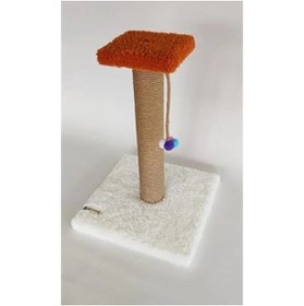 Resim AyrStore Tek Katlı Beyaz Kedi Tırmalama Tahtası 