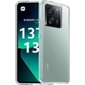 Resim Xiaomi Mi 13T Kılıf Lüx Şeffaf Silikon Kılıf 