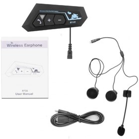Resim Sarp Bt22 Motosiklet Kask Kablosuz Intercom Su Geçirmez 