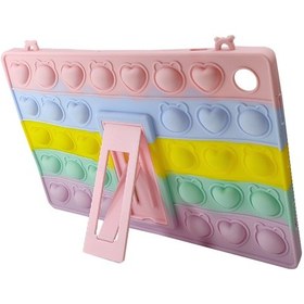 Resim Nettech Lenovo M10 2.nesil Uyumlu Standlı Pop It Arka Koruma 