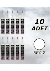 Resim Selsil Silikonize Mastik Beyaz 500 Gr, 10 Adet 