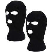 Resim Yün Kar Maskesi Siyah 