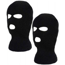 Resim Yün Kar Maskesi Siyah 