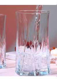 Resim La V Zoe Su,meşrubat Bardağı 480 Cc 6'lı Set Cam 