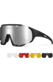 Resim Queshark Polarize Anti-Uv Outdoor 5 Lens Ultra Hafif Spor Motorsiklet Bisiklet Kayak Güneş Gözlüğü 