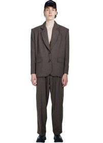 Resim Taupe Brown Oversize Men’s Blazer - M 