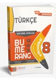Resim Günay Yayınları 8. Sınıf Bumerang Türkçe Akıllı Defter 
