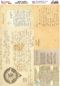 Resim Pirinç Dekopaj Kağıdı 30x42cm Pt-455 Yazı Mektup 